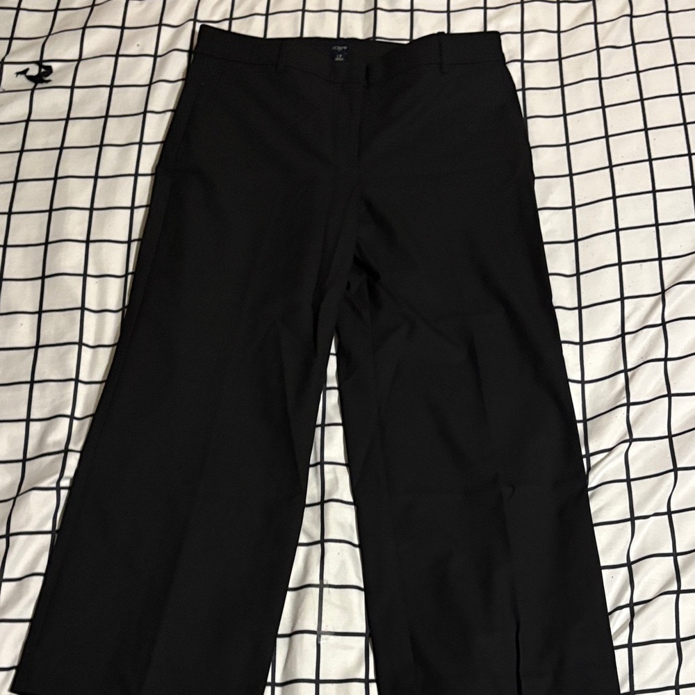 J. Crew Black Wide Leg Pants